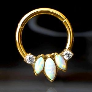 Opal Tiara Titanium Clicker